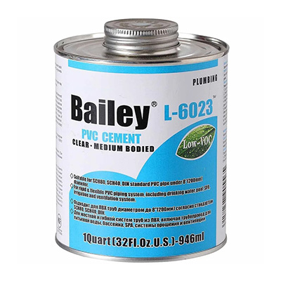 Клей L-6023 (946ml) Bailey для ПВХ труб до 200 мм