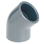 Угол 45° НПВХ (PVC-U) d63 PN10 HUASHENG Угол 45° НПВХ (PVC-U) d63 PN10 HUASHENG