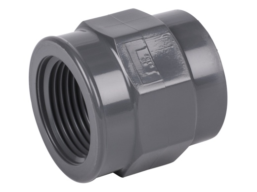 Муфта редукционная НПВХ (PVC-U) d75x40x90x50 PN16 PLIMAT Муфта редукционная НПВХ (PVC-U) d75x40x90x50 PN16 PLIMAT