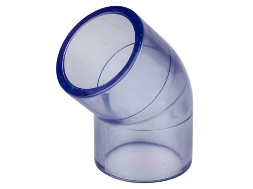 Угол 45° НПВХ (PVC-U) d16 PN16 PLIMAT Угол 45° НПВХ (PVC-U) d16 PN16 PLIMAT