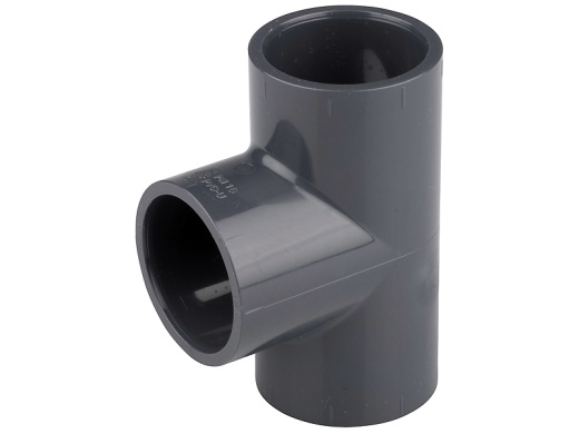 Тройник 90° редукционный НПВХ (PVC-U) d225х160 PN10 HUASHENG Тройник 90° редукционный НПВХ (PVC-U) d225х160 PN10 HUASHENG